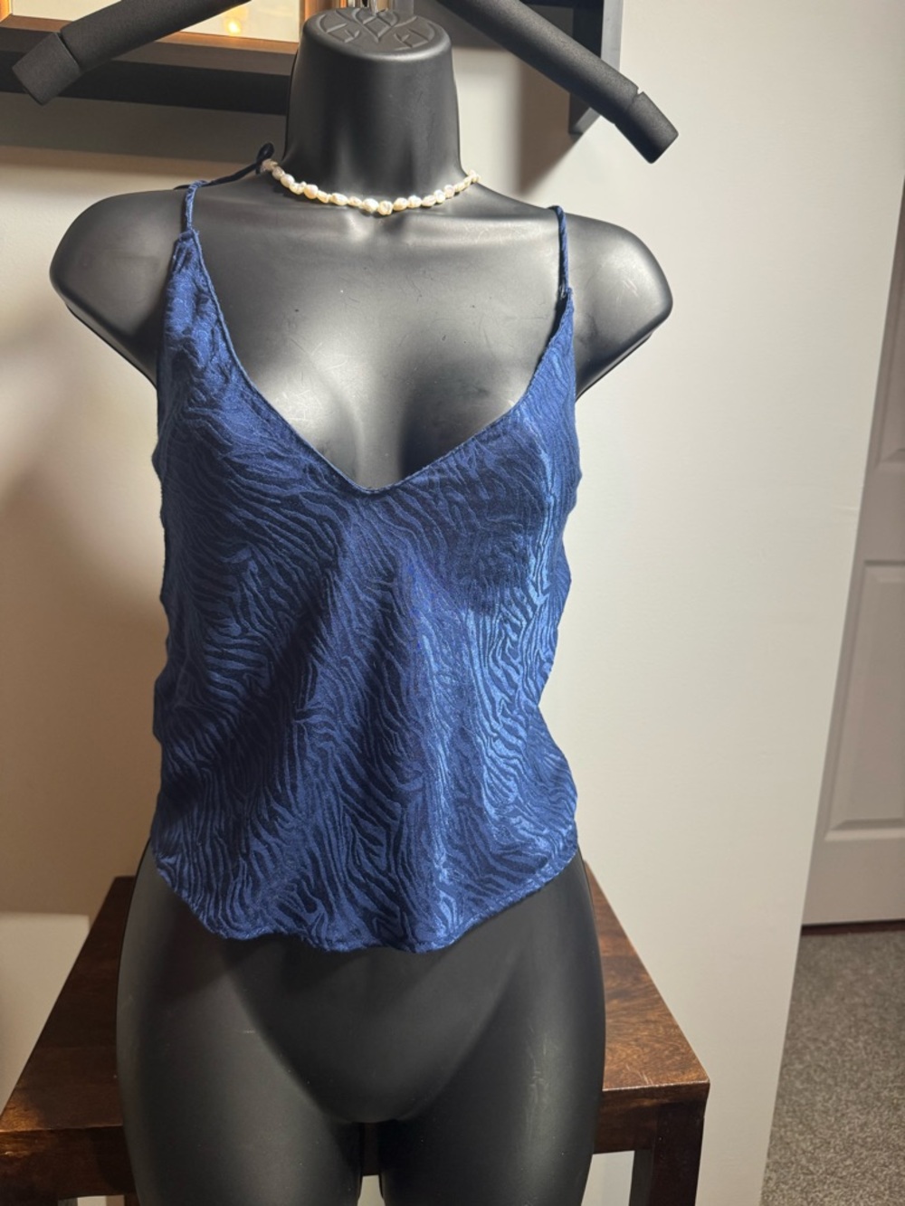 Victoria's Secret Navy Textured V-Neck Cami